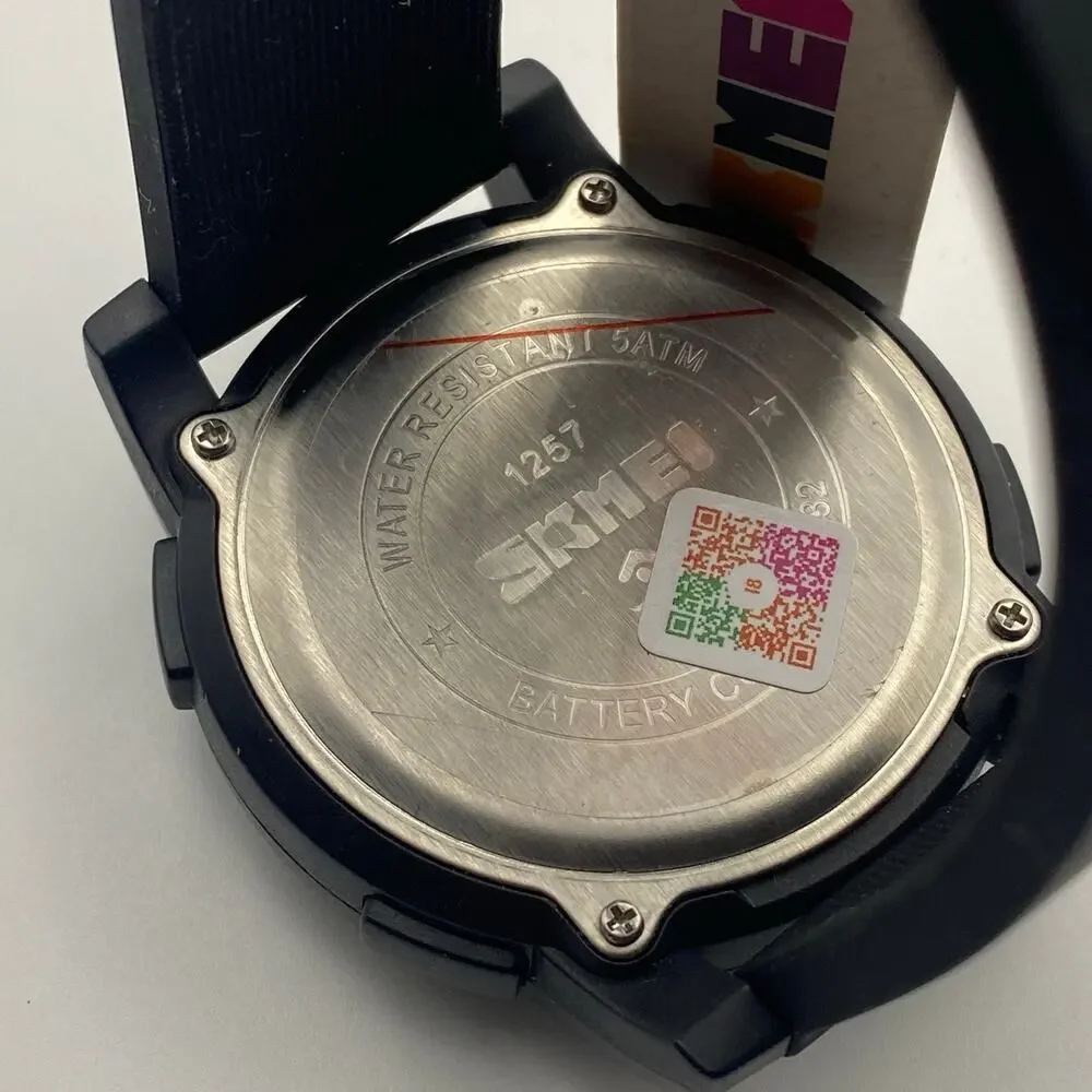 SKMEI 1257 Military Sports Watch - Digital LED, Water Resistant New Battery
